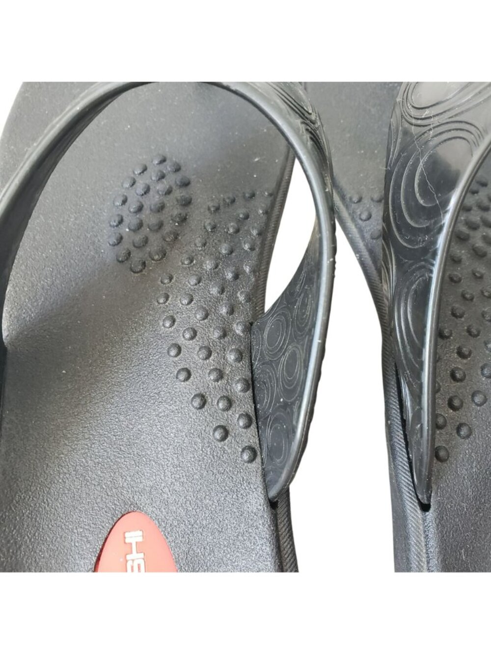 Okabashi Black Flip Flop Thong Orthopedic Sandals Arch Support Womens L - Picture 7 of 9